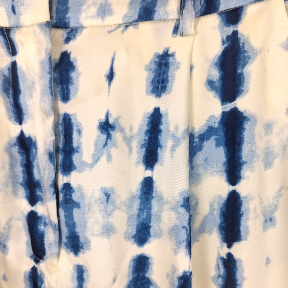 House of Harlow 1960 Tie Dye Wide Leg Pants High Rise NEW Womens Small Blue - Picture 6 of 15